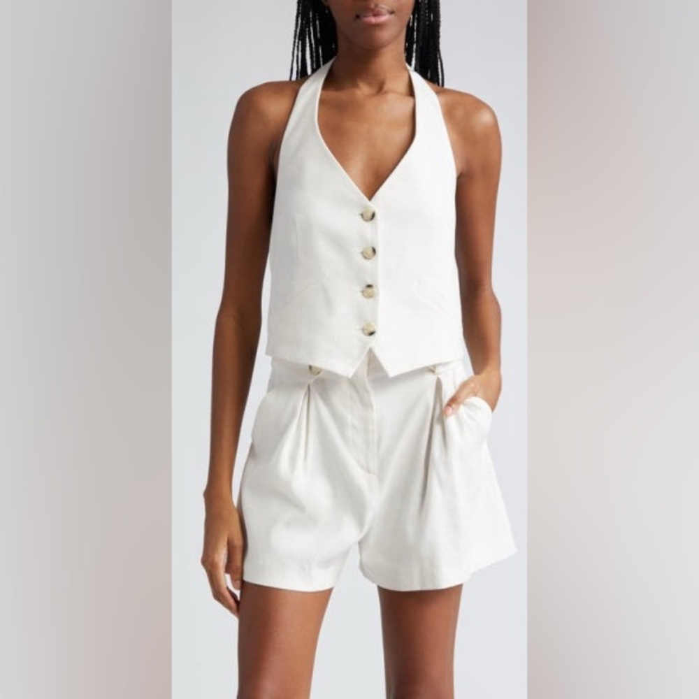 Veronica beard Arabella halter neck linen blend vest FINAL PRICE - Picture 12 of 12